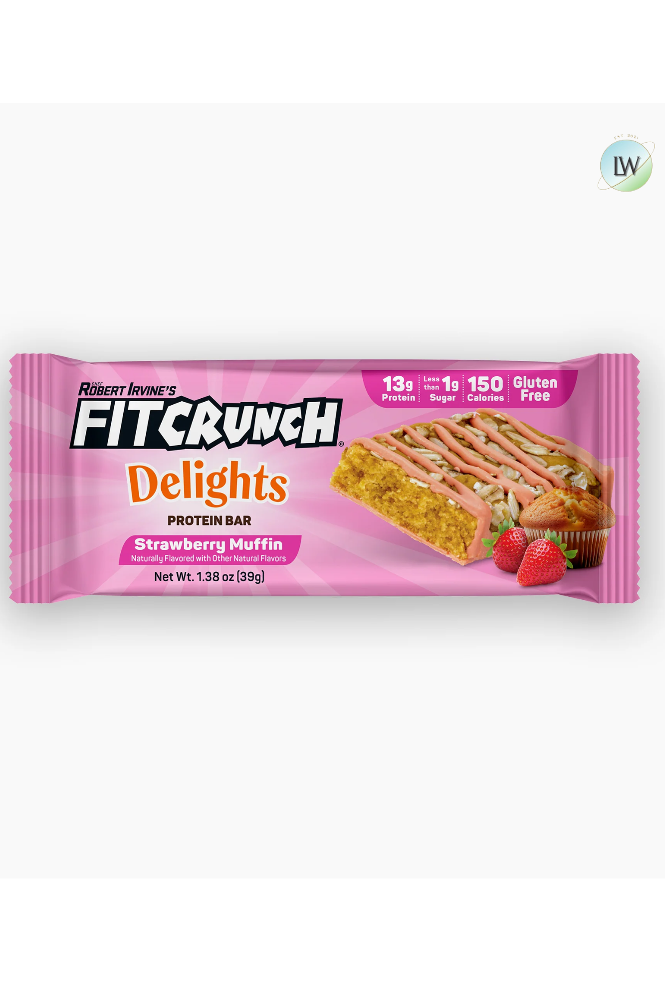 FITCRUNCH Delights Protein Bar, 1.38 oz (Pack of 8)