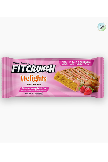 FITCRUNCH Delights Protein Bar, 1.38 oz (Pack of 8)
