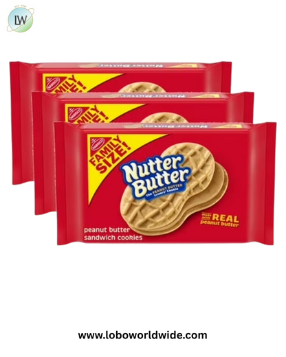 Nutter Butter Family Size Peanut Butter Sandwich Cookies, 16 oz