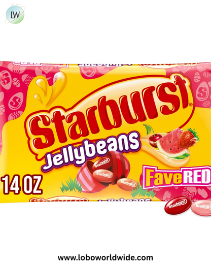 (3 pack) Starburst FaveREDs Jelly Beans Chewy Candy - 14 oz