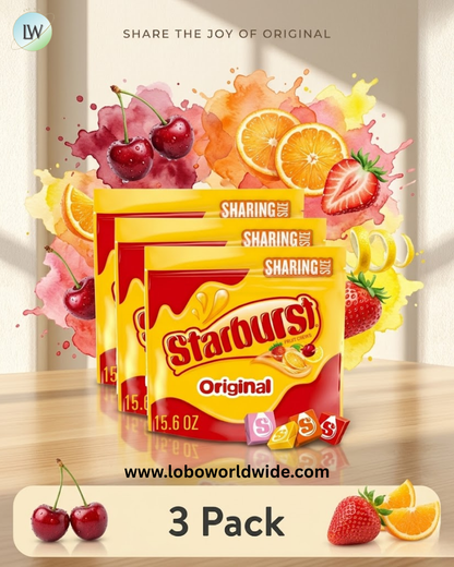 Starburst Original Fruit Chewy Candy Family Size 27.5 Ounce Resealable Bag