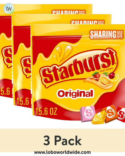 Starburst Original Fruit Chewy Candy Family Size 27.5 Ounce Resealable Bag