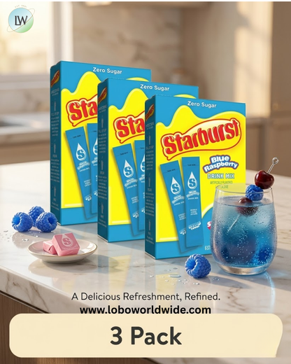 Starburst Zero Sugar Singles-to-Go Powdered Drink Mix, 6 Count Packets