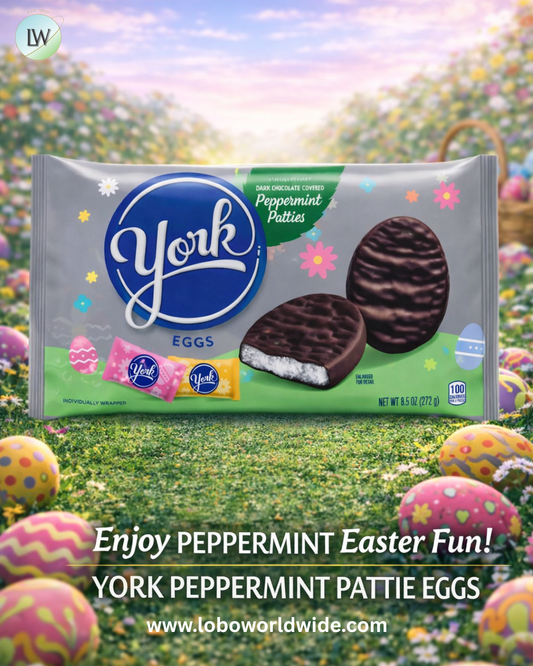 (3 pack) York Dark Chocolate Peppermint Patties Eggs, Easter Candy Bag, 9.6 oz