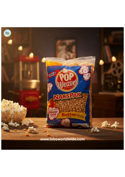 Pop Weaver All-In-One Naks Pak Popcorn Kit  Poppers (Various sizes)