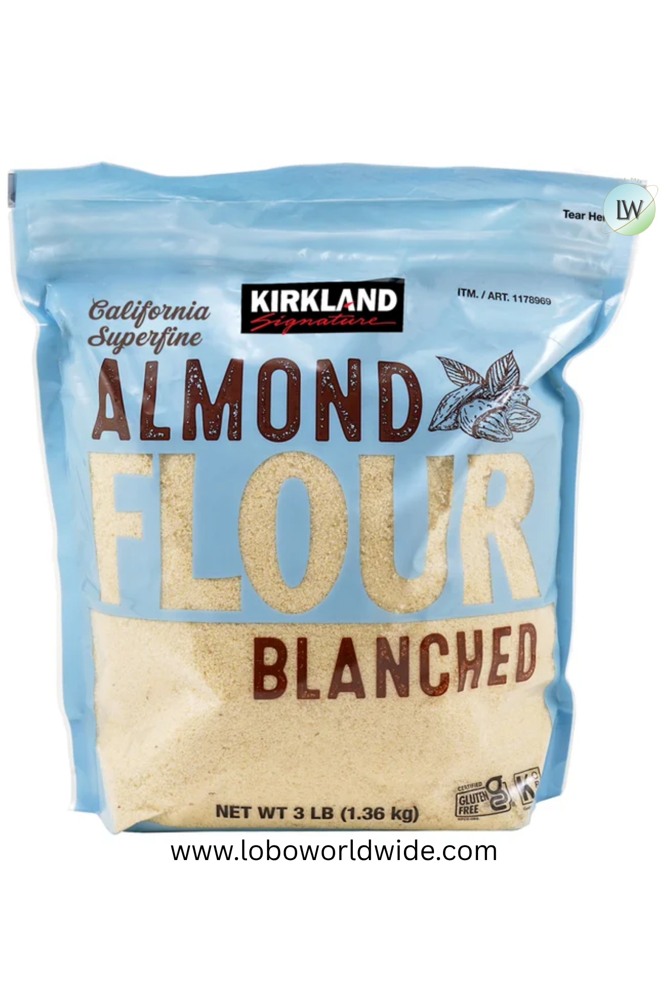 Kirkland Signature, Almond Flour, 3 lbs