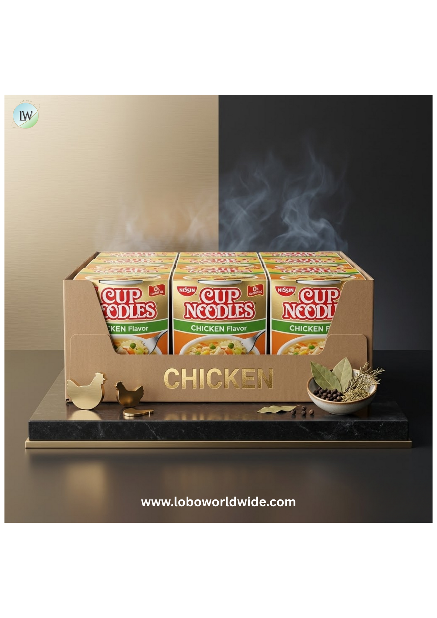 Nissin Foods Top Ramen Chicken Flavor Cup Noodles - Chicken - 2.25 Oz - 12 / Carton