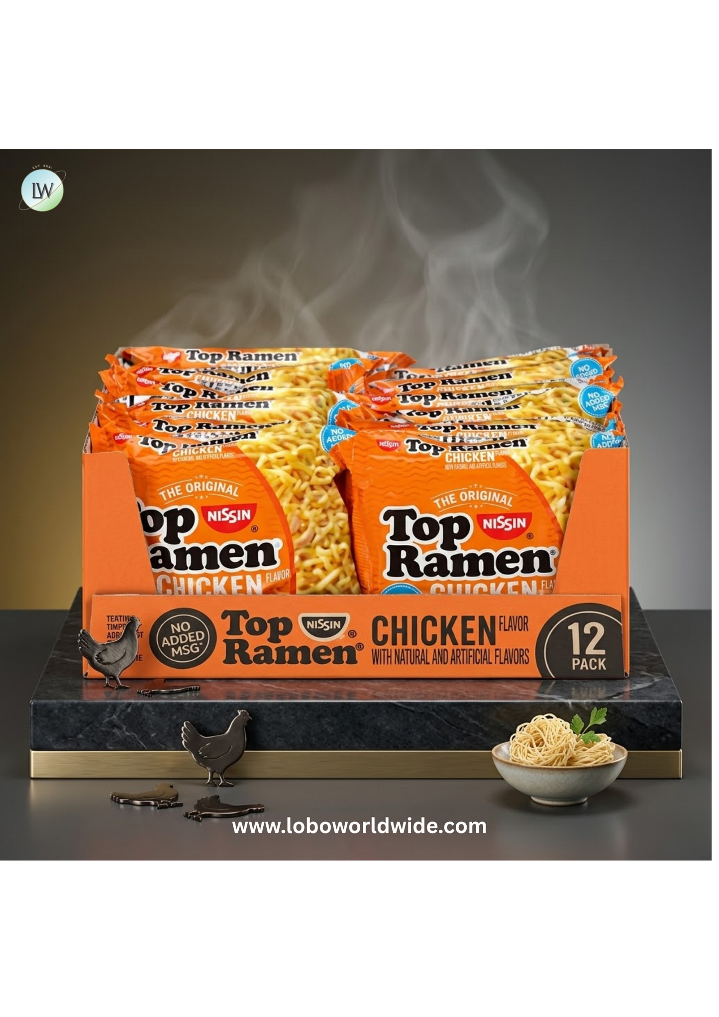 Nissin Foods USA Bowl Chicken, 12 pk.