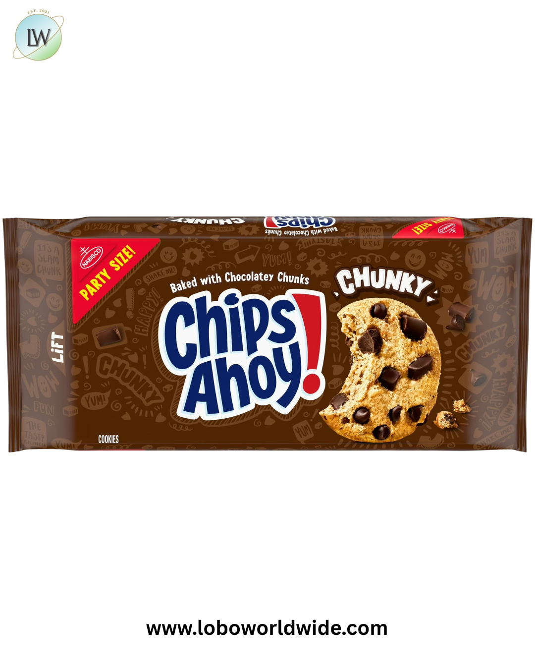 CHIPS AHOY! Chunky Chocolate Chip Cookies, Party Size, 24.75 oz