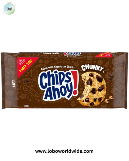 CHIPS AHOY! Chunky Chocolate Chip Cookies, Party Size, 24.75 oz