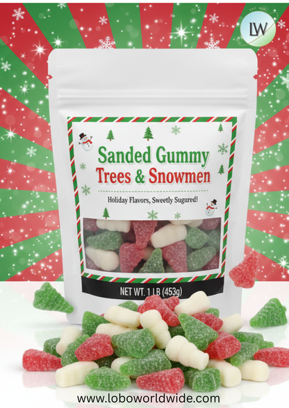Sanded Gummy Trees & Snowmen(Various Sizes)