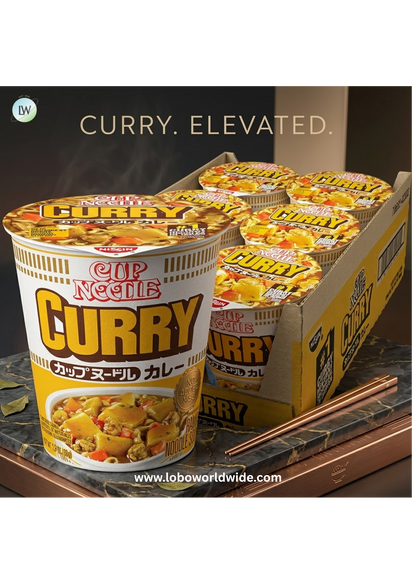 Nissin Cup Noodle Ramen Noodle Soup, Curry, 2.82 Ounce