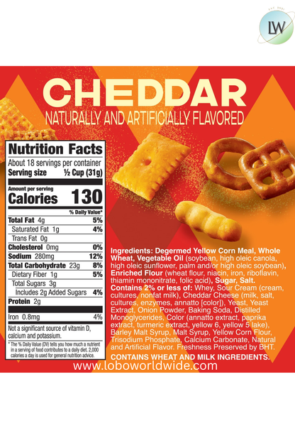 Chex Mix Snack Mix, Salty Snacks Tub, 20 oz(Various Flavours)