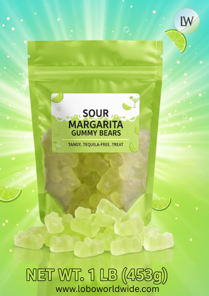 Sour Margarita Gummy Bears(Various Sizes)