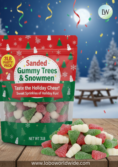 Sanded Gummy Trees & Snowmen(Various Sizes)
