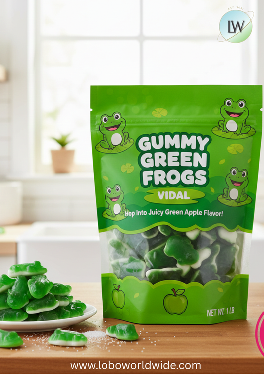 Gummy Green Frogs Vidal(Various Sizes)