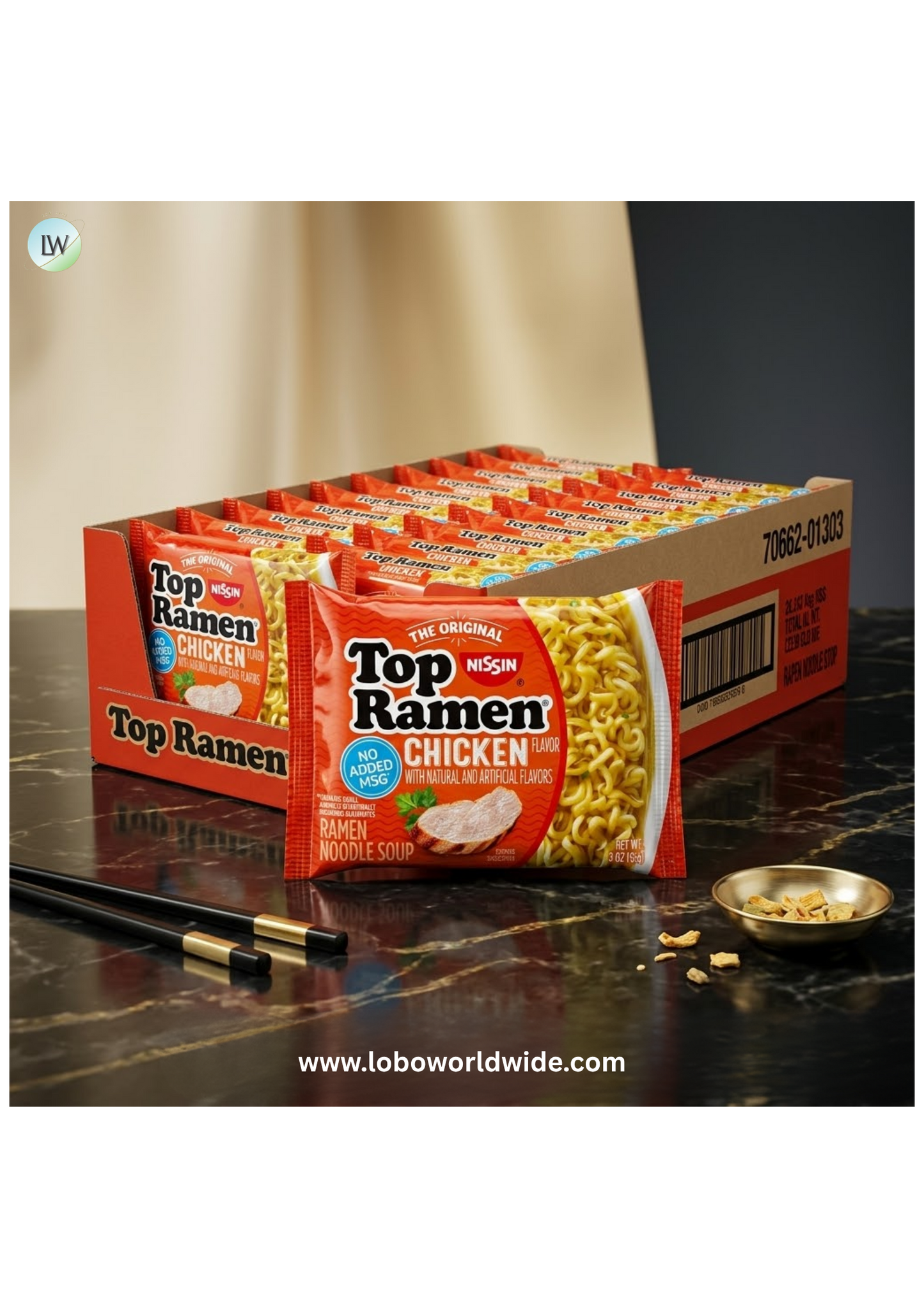 Nissin Top Ramen Noodle Soup,3 Ounce (Pack of 24)