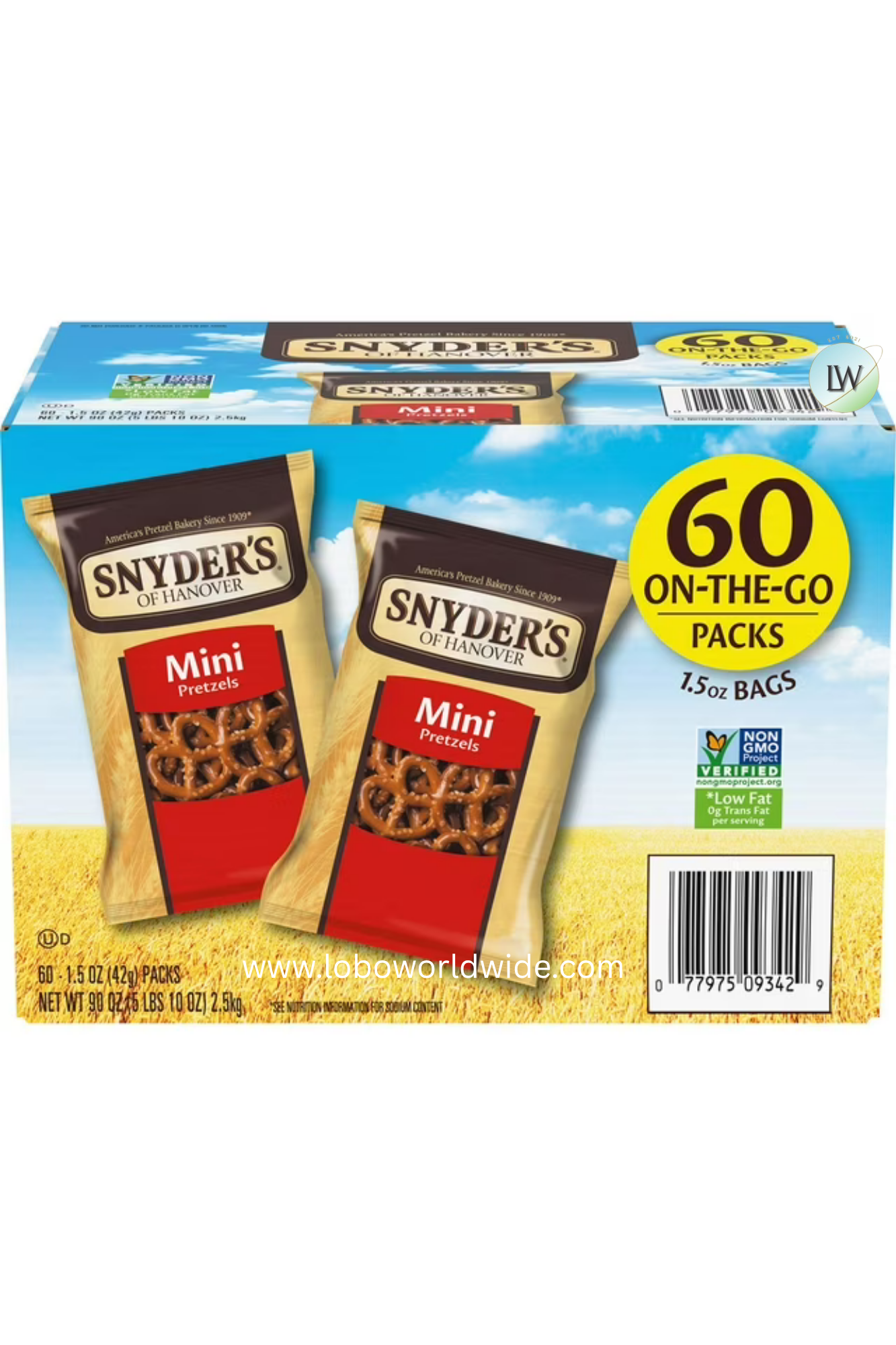 Snyder's Mini Pretzels, 1.5 oz., 60 pk.