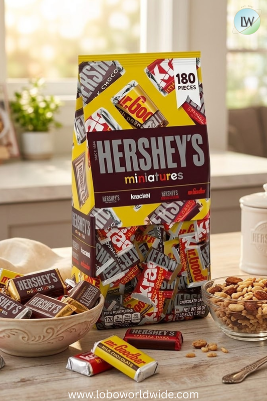 HERSHEY'S Miniatures Variety Pack Chocolate Candy, 180 pcs.