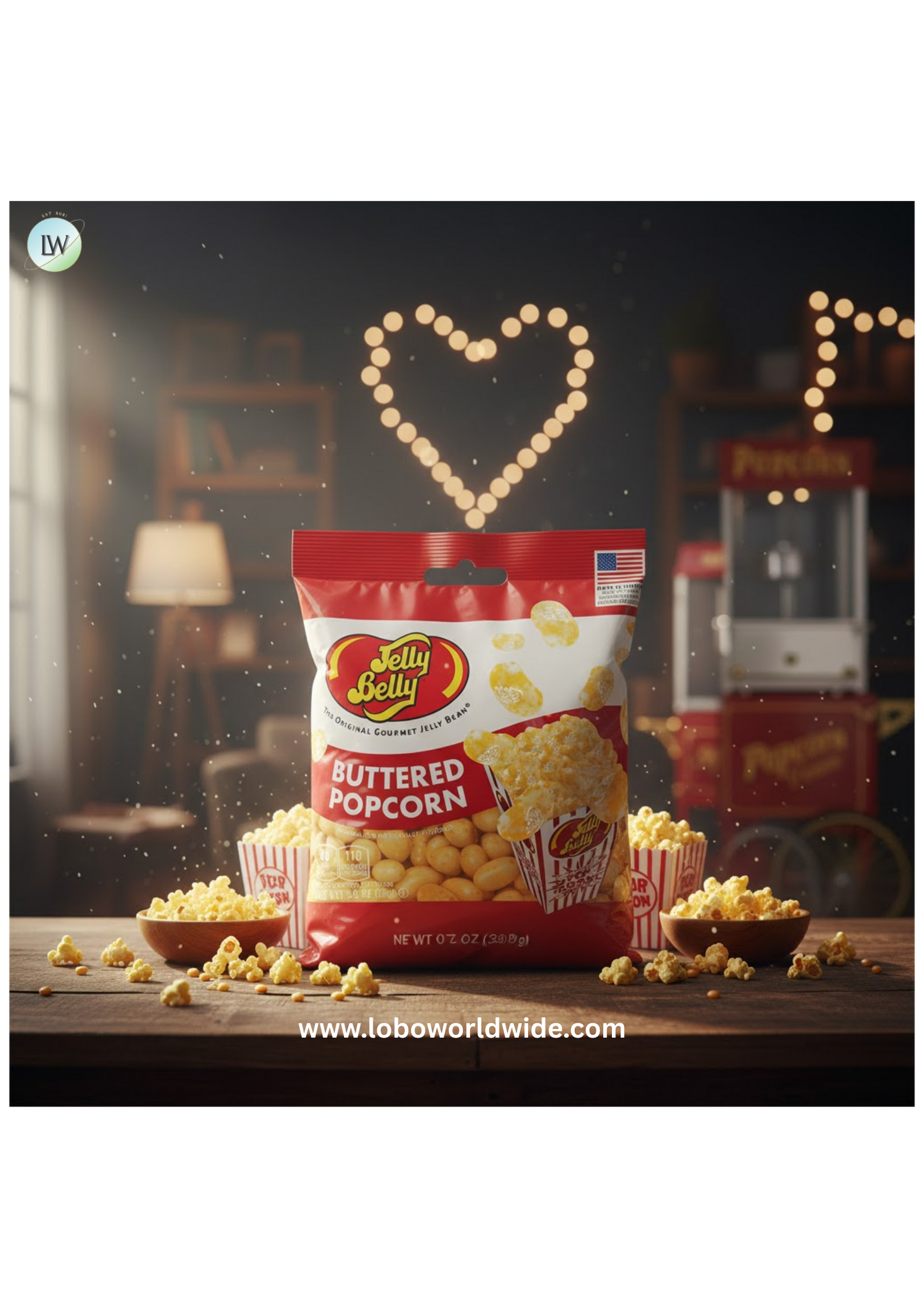 Jelly Belly Buttered Popcorn (Various Sizes)