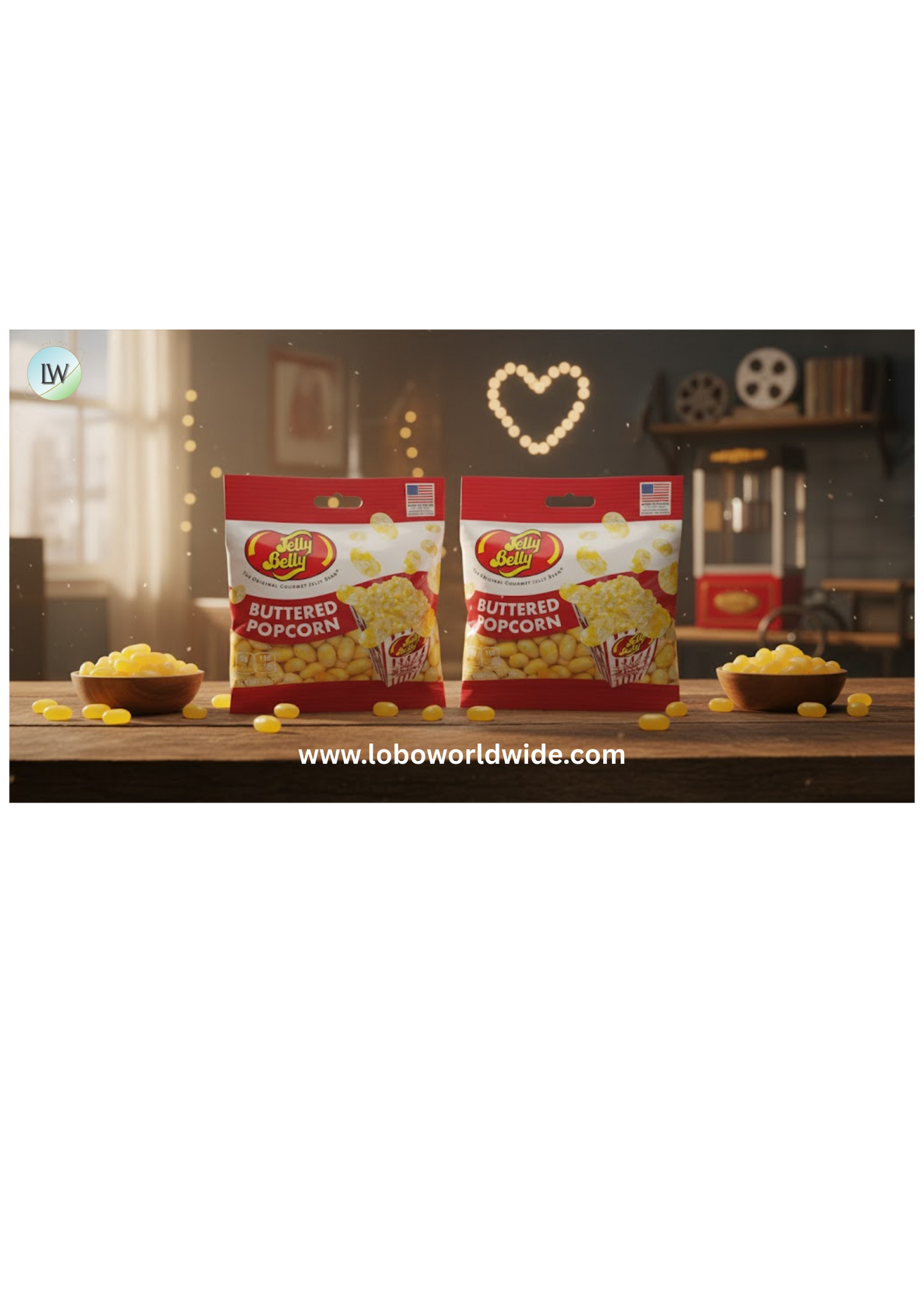 Jelly Belly Buttered Popcorn (Various Sizes)