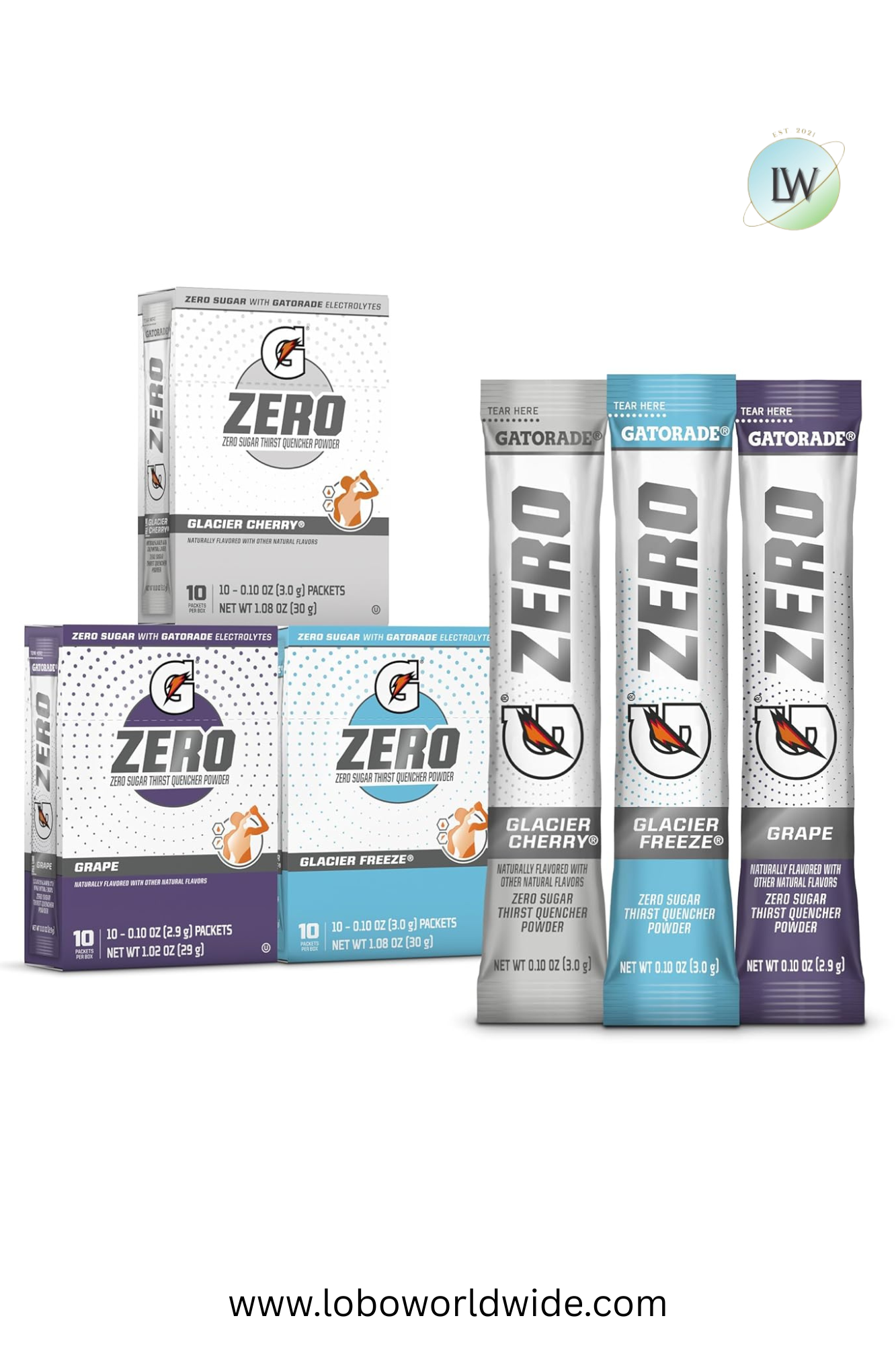 Gatorade G Zero Sports Drink Mix Powder Packets(Various Sizes & Flavours)