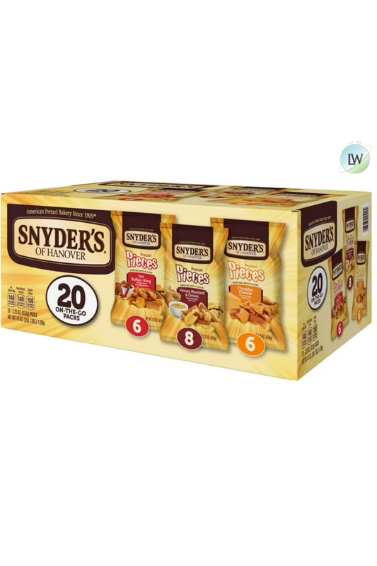Snyder's of Hanover Variety Pack Pretzel Pieces, 2.25 oz., 20 pk.