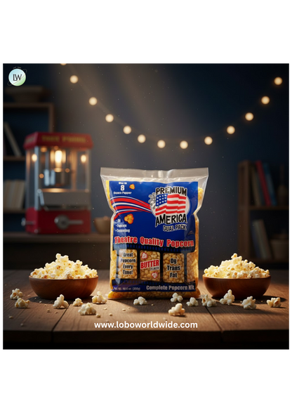 Great Western Premium America All-In-One Popcorn Kit (Various Sizes)