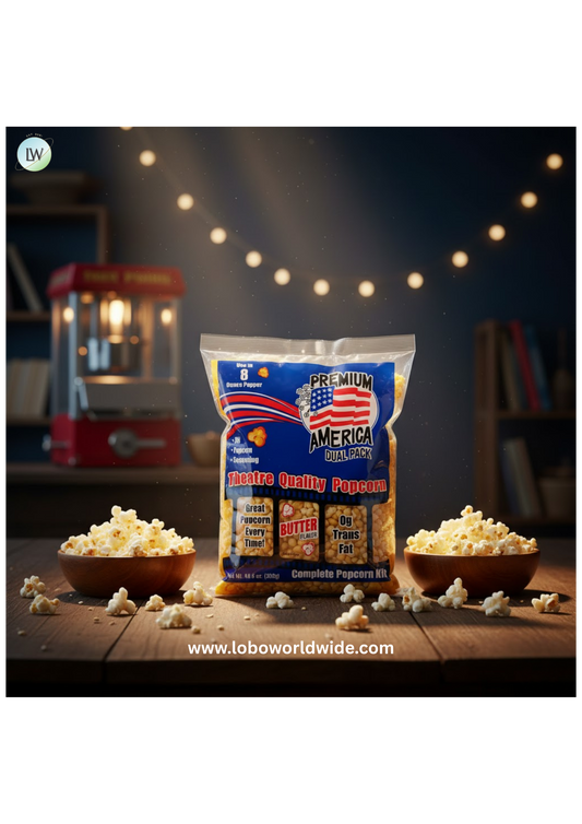 Great Western Premium America All-In-One Popcorn Kit (Various Sizes)
