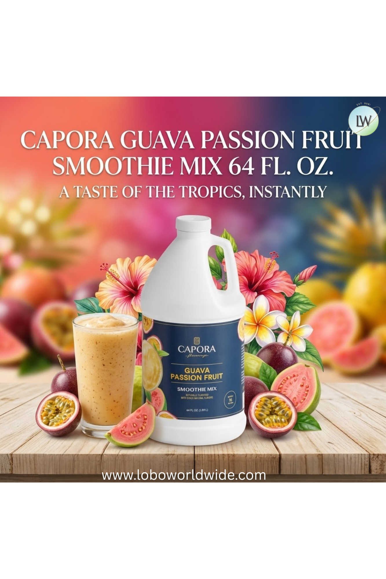 Capora Fruit Smoothie Mix 64 fl. oz.(Various Flavours)