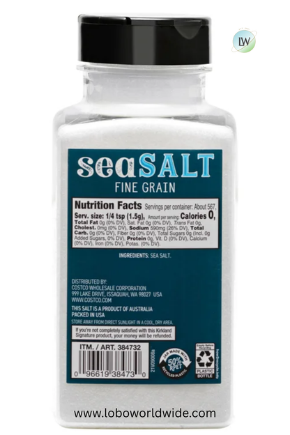 Kirkland Signature, Pure Sea Salt, 30 oz