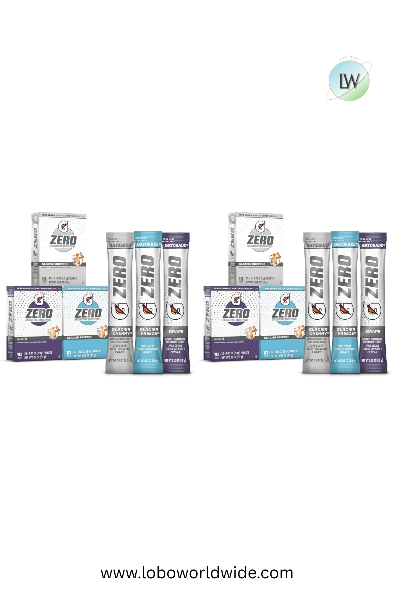 Gatorade G Zero Sports Drink Mix Powder Packets(Various Sizes & Flavours)