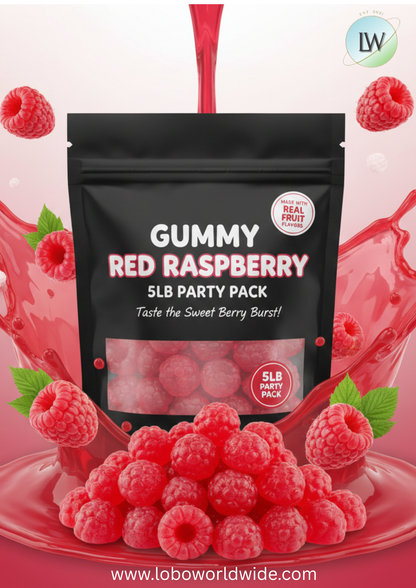 Gummy Red Raspberry(Various Sizes)