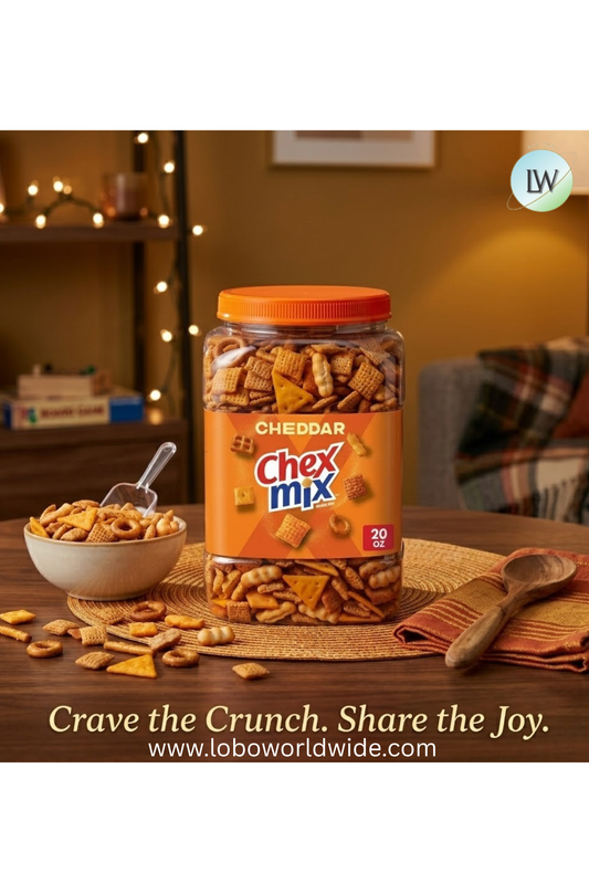 Chex Mix Snack Mix, Salty Snacks Tub, 20 oz(Various Flavours)