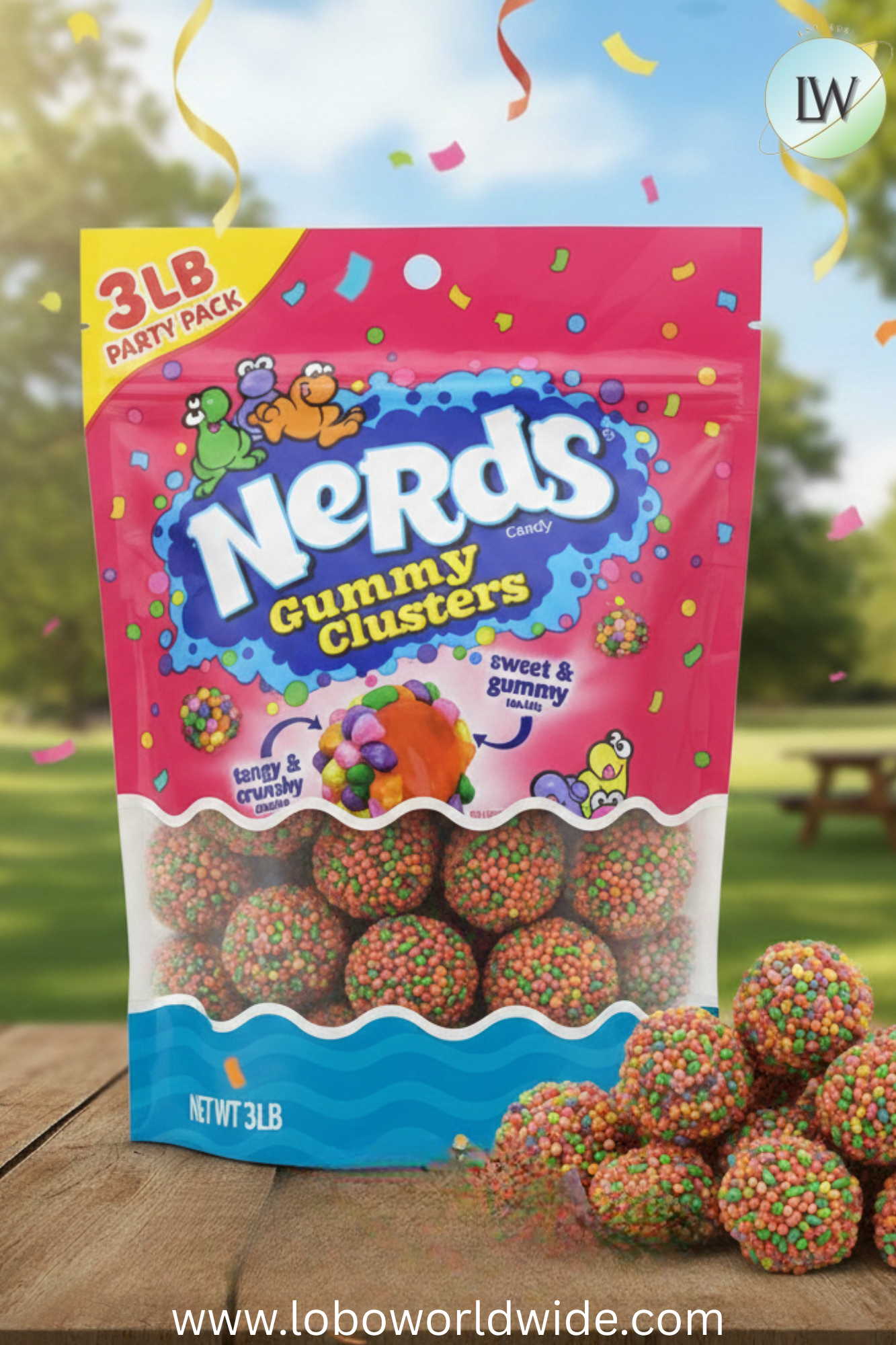 Nerds Gummy Clusters Rainbow (Various Sizes)