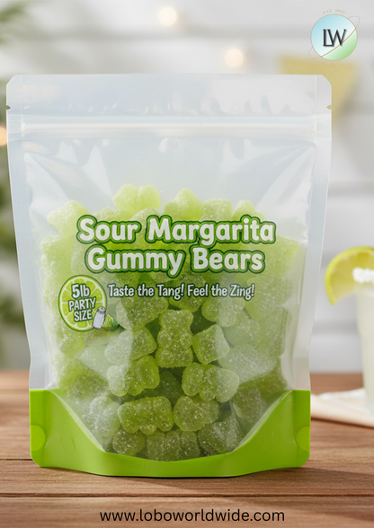 Sour Margarita Gummy Bears(Various Sizes)