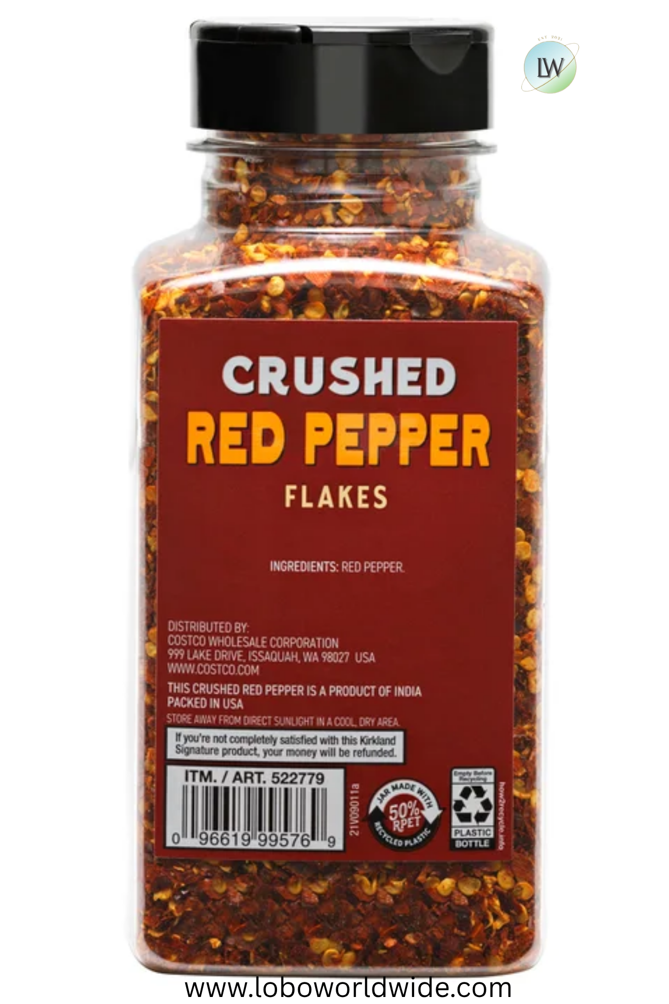 Kirkland Signature, Crushed Red Pepper, 10 oz