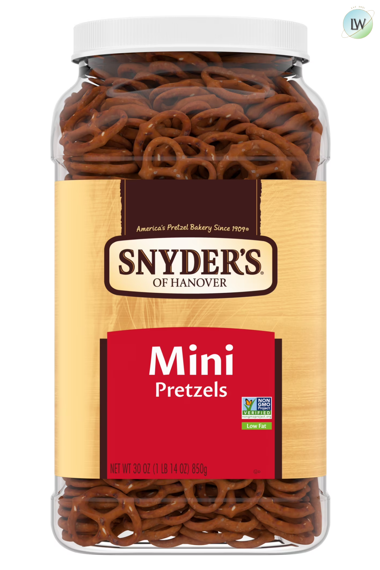 Snyder's of Hanover Mini Pretzels, 30 oz Canister