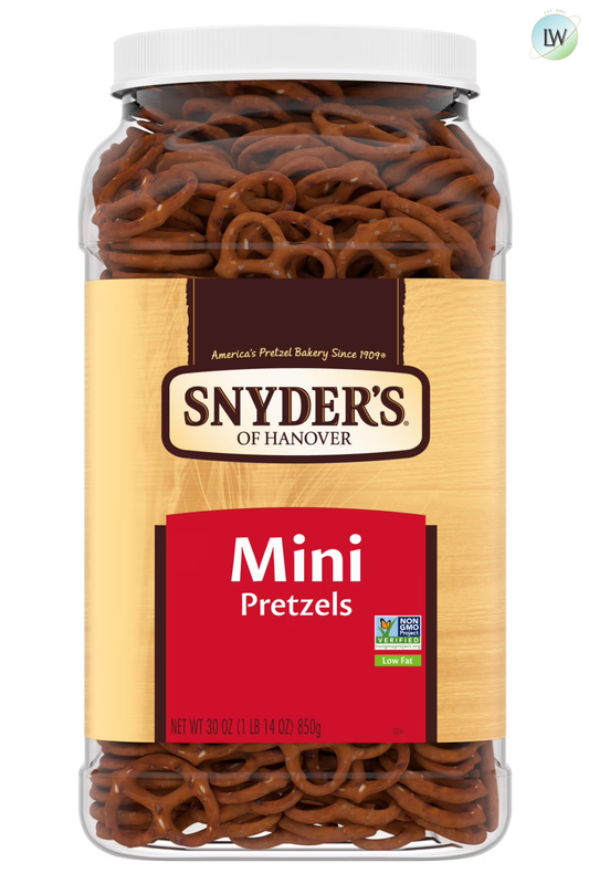 Snyder's of Hanover Mini Pretzels, 30 oz Canister