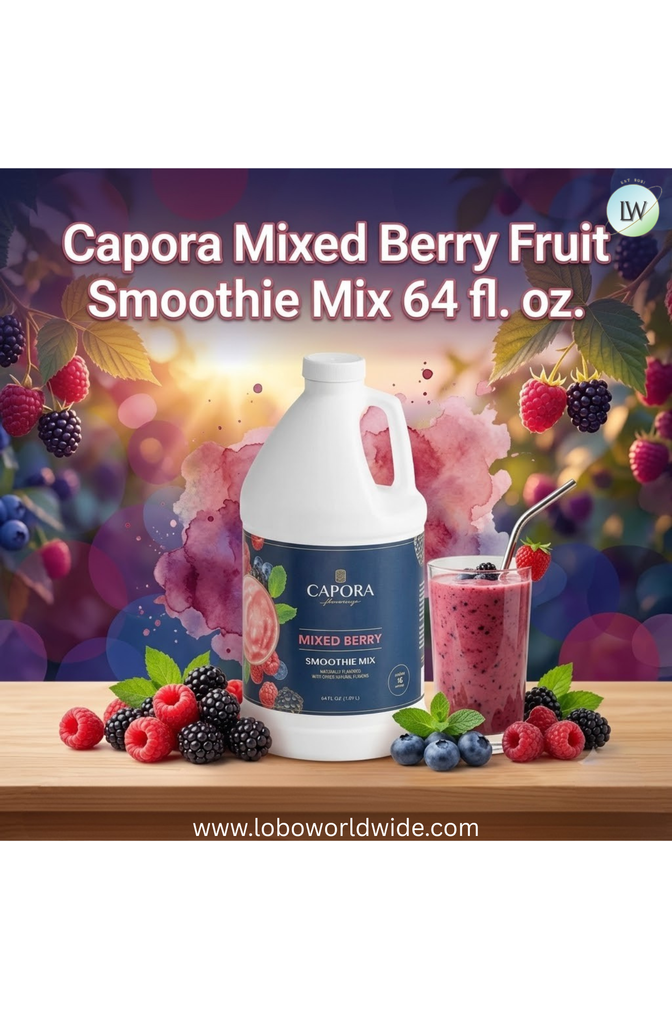 Capora Fruit Smoothie Mix 64 fl. oz.(Various Flavours)
