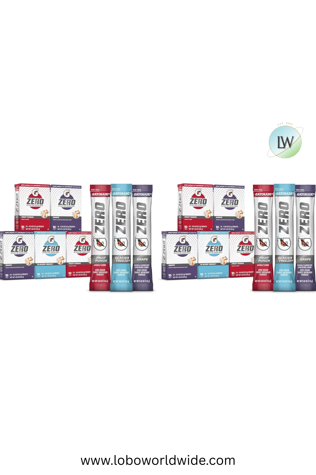 Gatorade G Zero Sports Drink Mix Powder Packets(Various Sizes & Flavours)