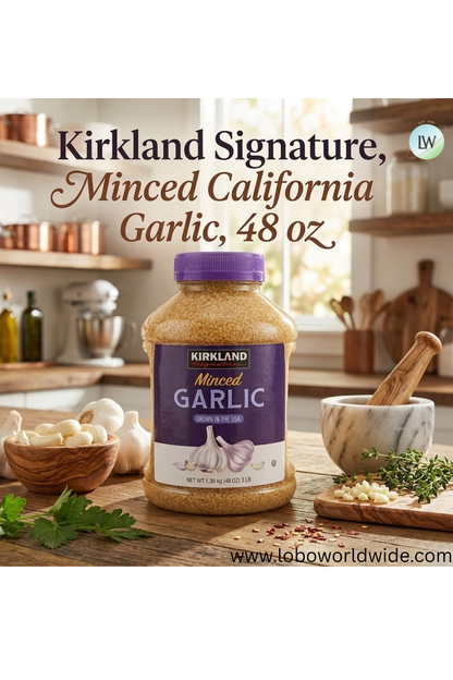 Kirkland Signature, Minced California Garlic, 48 oz
