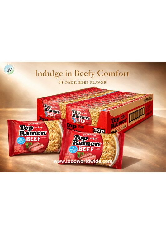 Nissin Top Ramen Noodle Soup, 3 Ounce (Pack of 48)