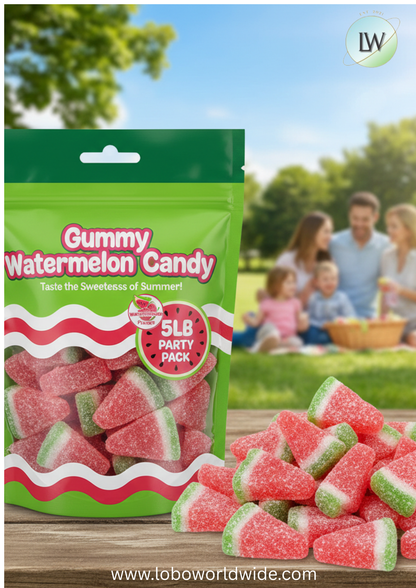 Gummy Watermelon Candy(Various Sizes)