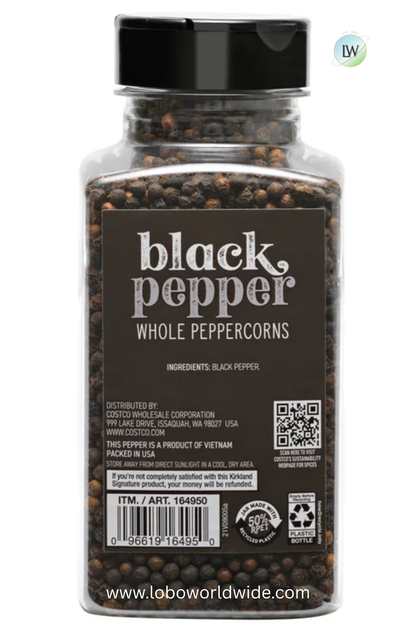 Kirkland Signature, Whole Black Peppercorn, 14.1 oz