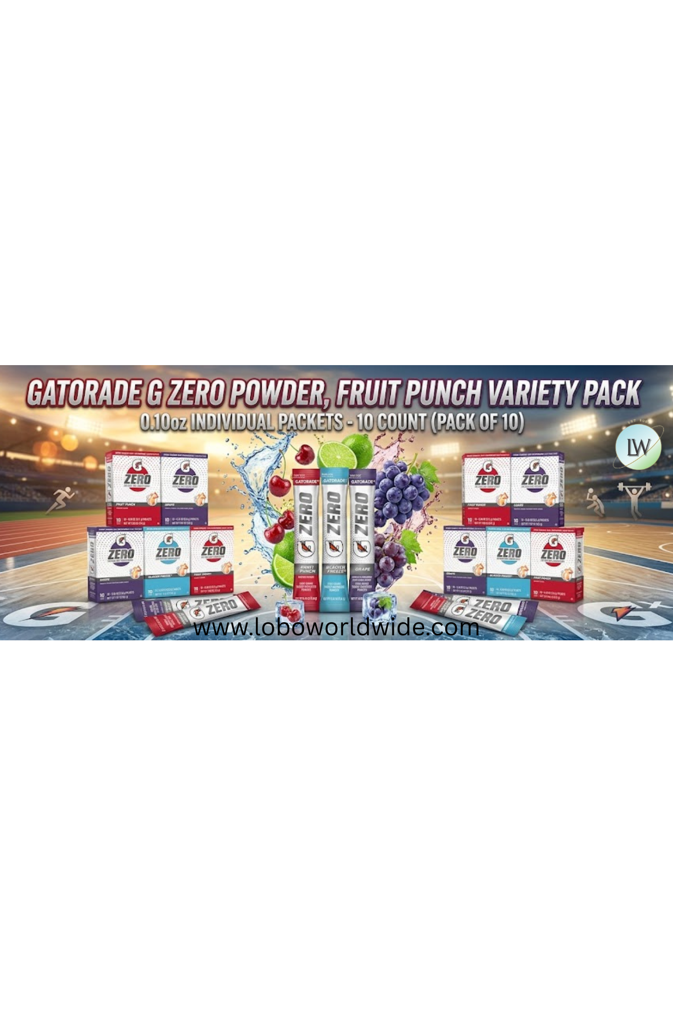 Gatorade G Zero Sports Drink Mix Powder Packets(Various Sizes & Flavours)