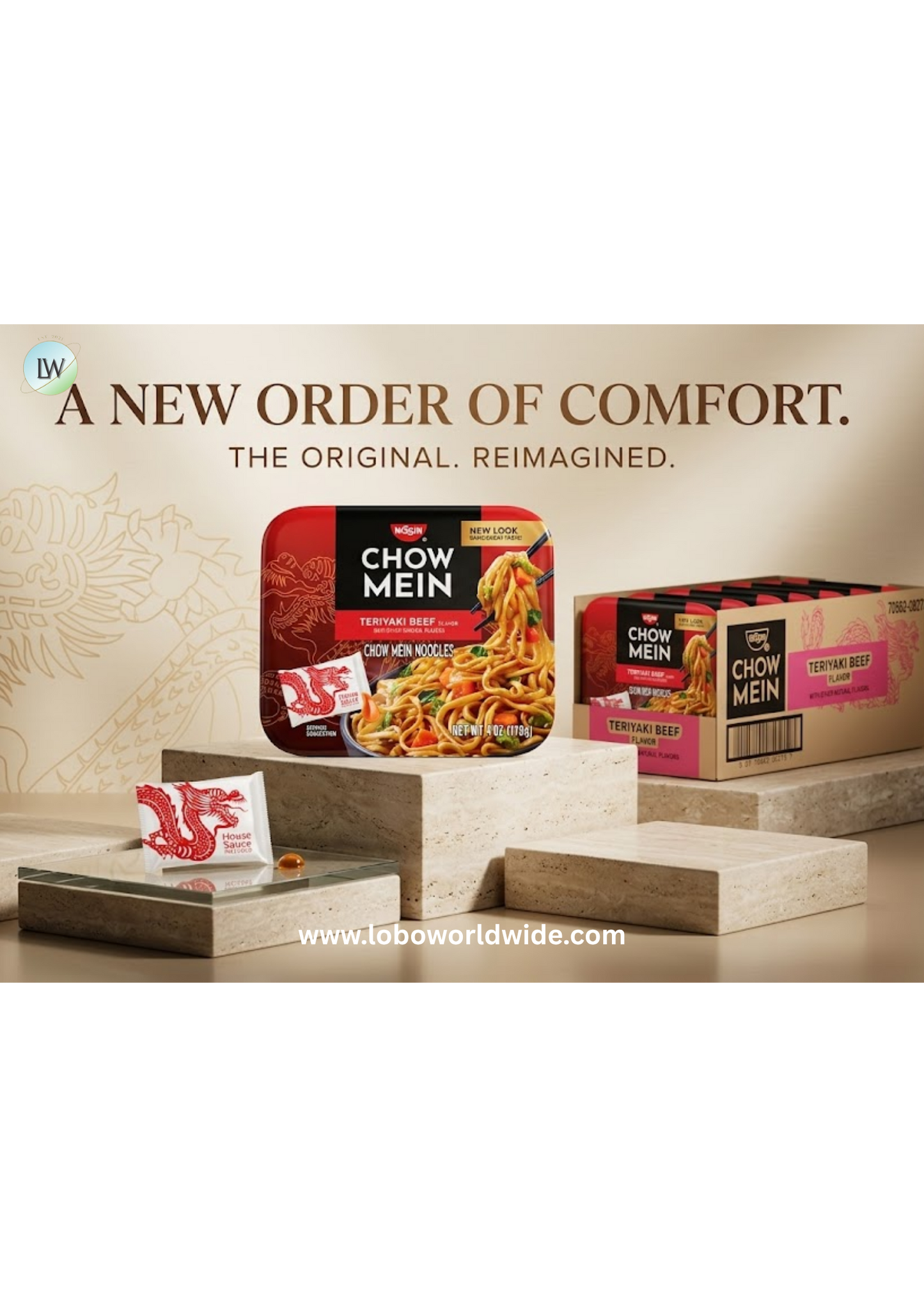 Nissin Chow Mein Noodles, Teriyaki Beef, 4 Ounce (Pack of 8)