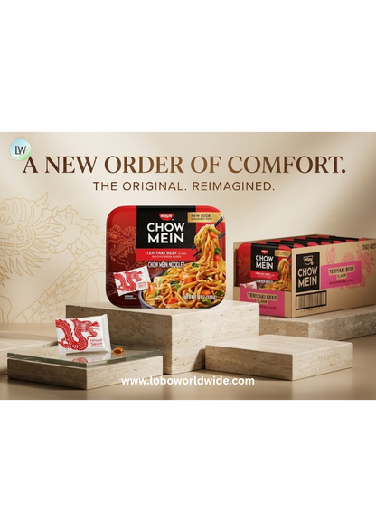 Nissin Chow Mein Noodles, Teriyaki Beef, 4 Ounce (Pack of 8)