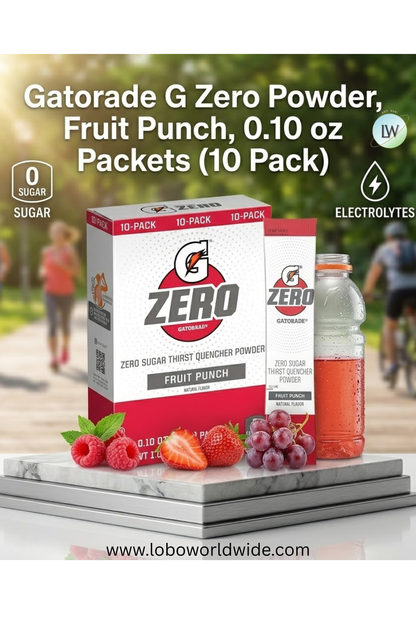 Gatorade G Zero Sports Drink Mix Powder Packets(Various Sizes & Flavours)