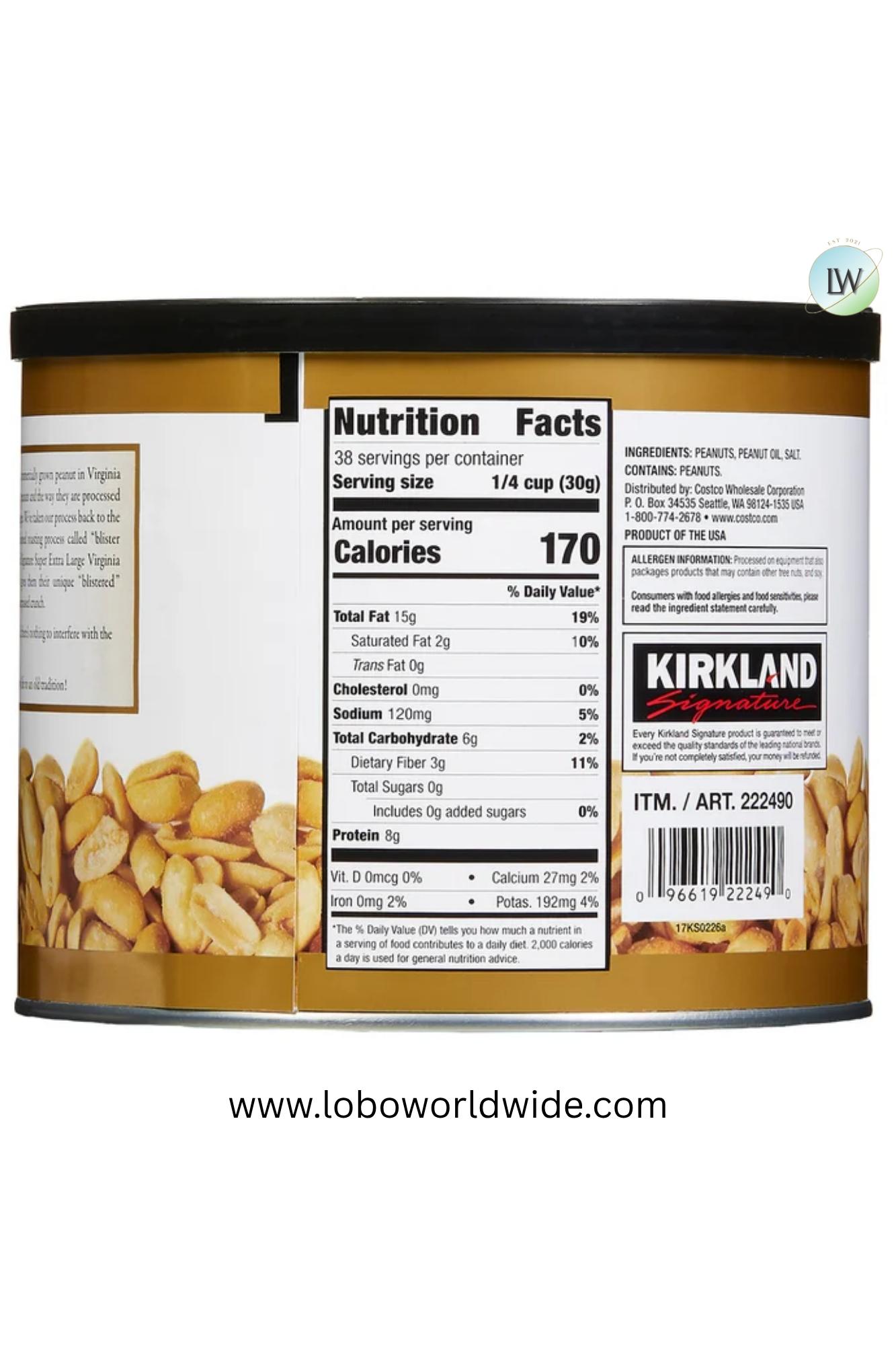 Kirkland Signature Super Extra-Large Peanuts, 2.5 lbs